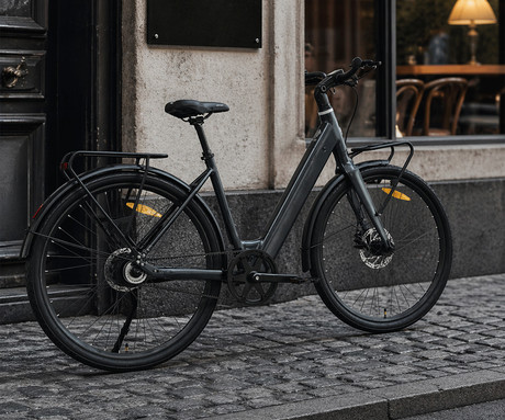 MS ENERGY ZORYA PLUS električno kolo, cestno / mestno, 28" pnevmatike, 250W ANANDA motor, 360Wh 36V 10Ah baterija, do 70km, Carbon Gates jermen, TEKTRO disk zavore, LCD zaslon, črno (Night Black)