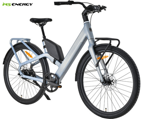 MS ENERGY VELES PLUS električno kolo, cestno / mestno, 28" pnevmatike, 250W ANANDA motor, 360Wh 36V 10Ah baterija, do 70km, Carbon Gates jermen, TEKTRO disk zavore, LCD zaslon, zlato (Special Gold)