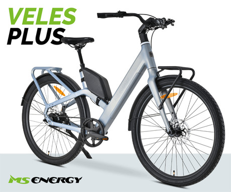 MS ENERGY VELES PLUS električno kolo, cestno / mestno, 28" pnevmatike, 250W ANANDA motor, 360Wh 36V 10Ah baterija, do 70km, Carbon Gates jermen, TEKTRO disk zavore, LCD zaslon, zlato (Special Gold)