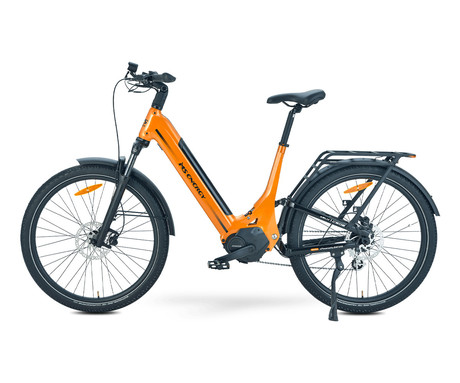 MS ENERGY MOKOSHA električno kolo, SUV / trekking / cestno / mestno, 27.5" pnevmatike, 250W 70Nm ANANDA motor, 576Wh 48V 12Ah baterija, do 120km, SHIMANO Altus, TEKTRO disk zavore, LCD zaslon, oranžno
