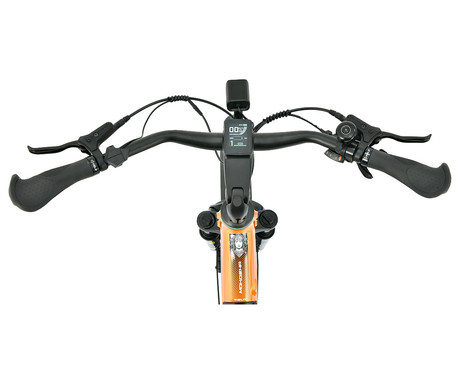 MS ENERGY MOKOSHA električno kolo, SUV / trekking / cestno / mestno, 27.5" pnevmatike, 250W 70Nm ANANDA motor, 576Wh 48V 12Ah baterija, do 120km, SHIMANO Altus, TEKTRO disk zavore, LCD zaslon, oranžno