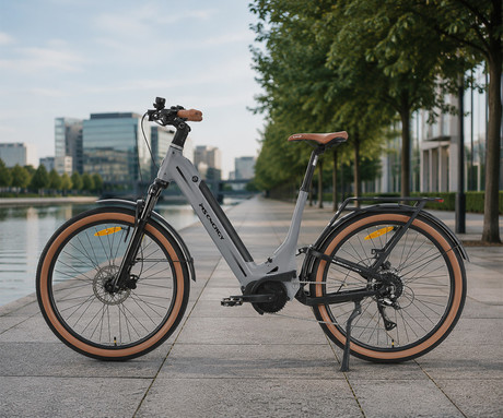 MS ENERGY MOKOSHA električno kolo, SUV / trekking / cestno / mestno, 27.5" pnevmatike, 250W 70Nm ANANDA motor, 576Wh 48V 12Ah baterija, do 120km, SHIMANO Altus, TEKTRO disk zavore, LCD zaslon, sivo