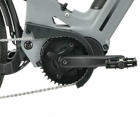 MS ENERGY MOKOSHA električno kolo, SUV / trekking / cestno / mestno, 27.5" pnevmatike, 250W 70Nm ANANDA motor, 576Wh 48V 12Ah baterija, do 120km, SHIMANO Altus, TEKTRO disk zavore, LCD zaslon, sivo