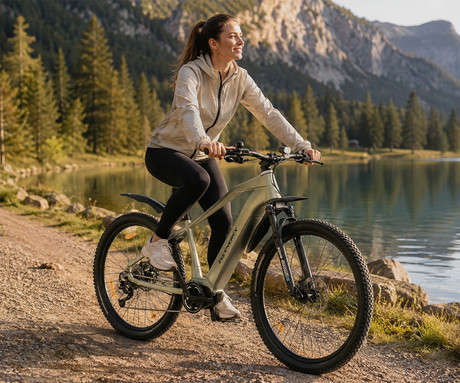 MS ENERGY PERUN električno kolo, MTB / gorsko, 29" pnevmatike, 250W 70Nm ANANDA motor, 720Wh 48V 15Ah baterija, do 135km, SHIMANO Alivio 9-speed, TEKTRO disk zavore, LCD zaslon, zlato (Special Gold)