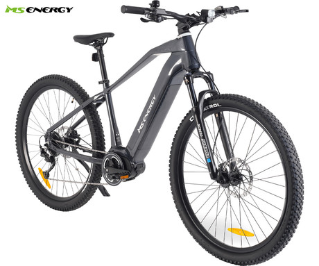 MS ENERGY PERUN električno kolo, MTB / gorsko, 29" pnevmatike, 250W 70Nm ANANDA motor, 720Wh 48V 15Ah baterija, do 135km, SHIMANO Alivio 9-speed, TEKTRO disk zavore, LCD zaslon, črno (Night Black)