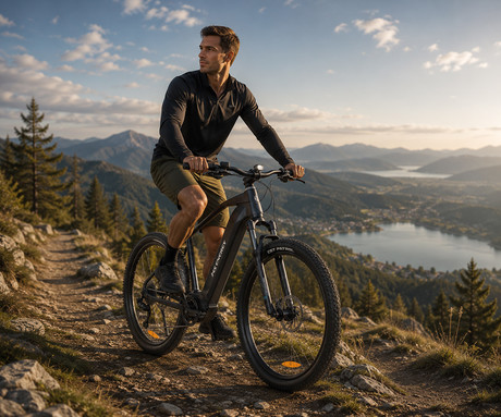 MS ENERGY PERUN električno kolo, MTB / gorsko, 29" pnevmatike, 250W 70Nm ANANDA motor, 720Wh 48V 15Ah baterija, do 135km, SHIMANO Alivio 9-speed, TEKTRO disk zavore, LCD zaslon, črno (Night Black)