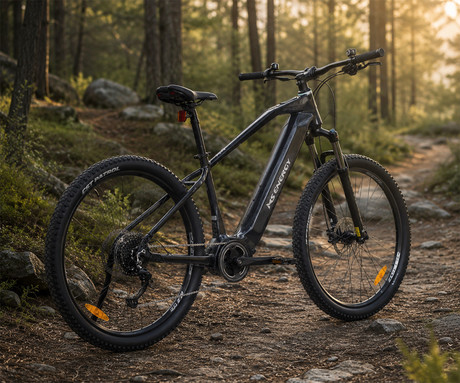 MS ENERGY PERUN električno kolo, MTB / gorsko, 29" pnevmatike, 250W 70Nm ANANDA motor, 720Wh 48V 15Ah baterija, do 135km, SHIMANO Alivio 9-speed, TEKTRO disk zavore, LCD zaslon, črno (Night Black)