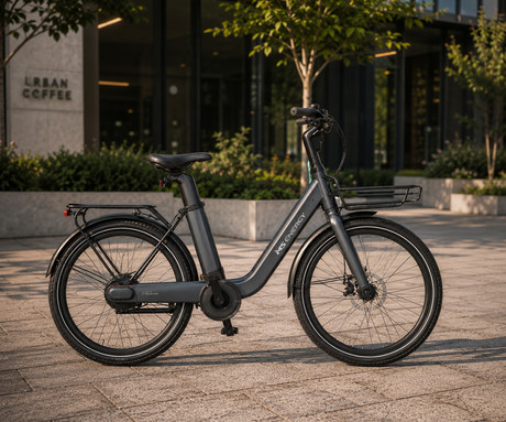MS ENERGY CITYZEN C102 2026 električno kolo, cestno / mestno, 24" FAT pnevmatike, 250W 50Nm motor, 345Wh 36V 9.6Ah baterija, do 70km, Drivetrain, mehanske disk zavore, LCD zaslon, sivo (Dark Gray)