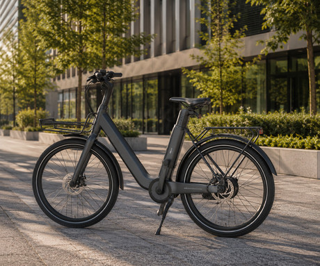 MS ENERGY CITYZEN C102 2026 električno kolo, cestno / mestno, 24" FAT pnevmatike, 250W 50Nm motor, 345Wh 36V 9.6Ah baterija, do 70km, Drivetrain, mehanske disk zavore, LCD zaslon, sivo (Dark Gray)