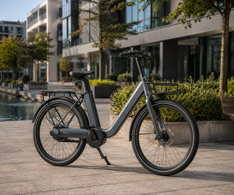 MS ENERGY CITYZEN C102 2026 električno kolo, cestno / mestno, 24" FAT pnevmatike, 250W 50Nm motor, 345Wh 36V 9.6Ah baterija, do 70km, Drivetrain, mehanske disk zavore, LCD zaslon, sivo (Dark Gray)