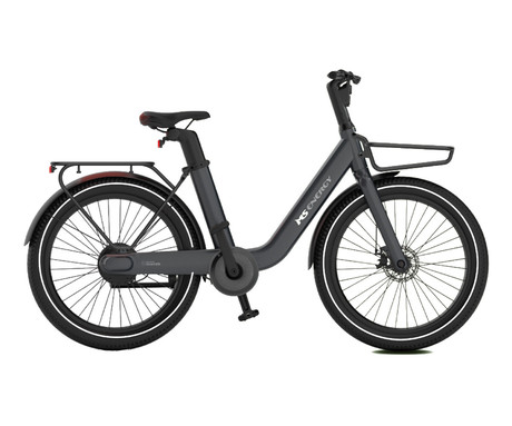 MS ENERGY CITYZEN C102 2026 električno kolo, cestno / mestno, 24" FAT pnevmatike, 250W 50Nm motor, 345Wh 36V 9.6Ah baterija, do 70km, Drivetrain, mehanske disk zavore, LCD zaslon, sivo (Dark Gray)