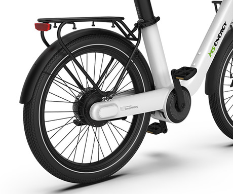 MS ENERGY CITYZEN C102 2026 električno kolo, cestno / mestno, 24" FAT pnevmatike, 250W 50Nm motor, 345Wh 36V 9.6Ah baterija, do 70km, Drivetrain, mehanske disk zavore, LCD zaslon, sivo (Dark Gray)