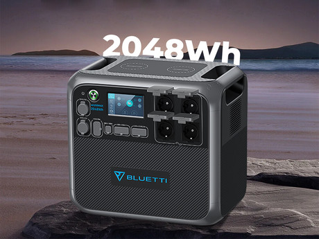 BLUETTI AC200MAX prenosna polnilna postaja / domača baterija, 2048Wh, 2200W, polnjenje / napajanje naprav, vtičnice USB-A/USB-C/DC, razširljiva kapaciteta, aplikacija