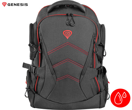 GENESIS PALLAD 550, nahrbtnik za prenosnik za gamerje, do 17.3'', vodoodporen, sistem zračenja, Anti-Shock