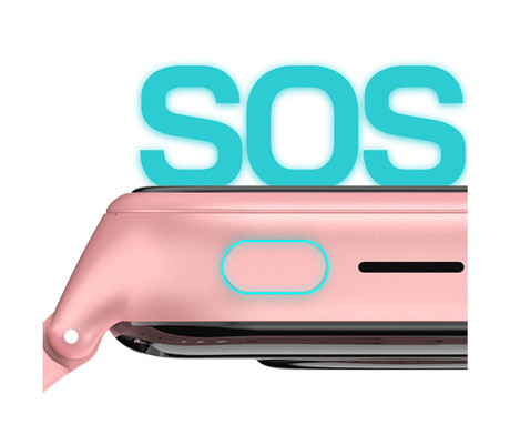MANTA STELIO JUNIOR 4G otroška pametna ura, 4G LTE, SIM, roza (Powder Pink)