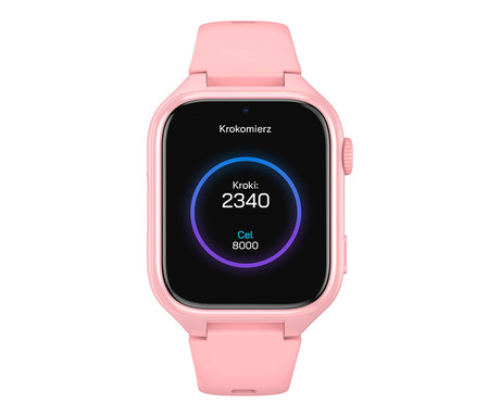 MANTA STELIO JUNIOR 4G otroška pametna ura, 4G LTE, SIM, roza (Powder Pink)