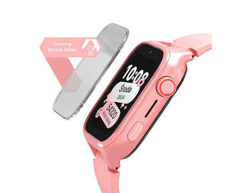 MANTA STELIO JUNIOR 4G otroška pametna ura, 4G LTE, SIM, roza (Powder Pink)