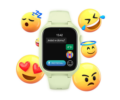 MANTA STELIO JUNIOR 4G otroška pametna ura, 4G LTE, SIM, zelena (Pistacchio Green)