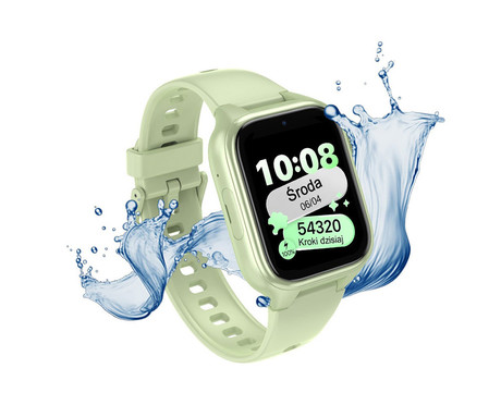 MANTA STELIO JUNIOR 4G otroška pametna ura, 4G LTE, SIM, zelena (Pistacchio Green)