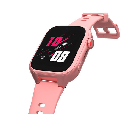 MANTA STELIO JUNIOR PRO AI 4G otroška pametna ura, OpenAI, 4G LTE, SIM, roza (Powder Pink)