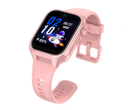 MANTA STELIO JUNIOR PRO AI 4G otroška pametna ura, OpenAI, 4G LTE, SIM, roza (Powder Pink)