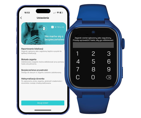 MANTA STELIO JUNIOR PRO AI 4G otroška pametna ura, OpenAI, 4G LTE, 1.78" zaslon, SIM, GPS+WiFi, hitra in varna komunikacija, trpežen zaslon, SOS, 700 mAh, IP67, modra (Navy Blue)