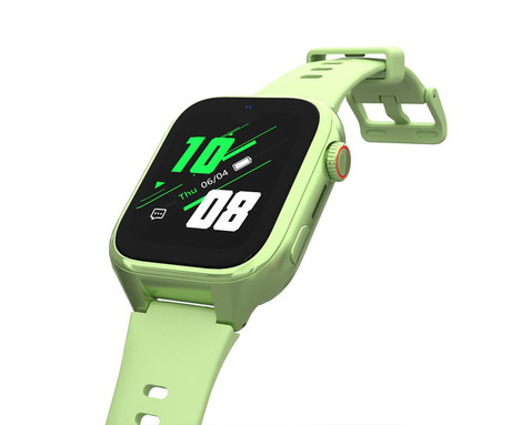 MANTA STELIO JUNIOR PRO AI 4G otroška pametna ura, OpenAI, 4G LTE, 1.78" zaslon, SIM, GPS+WiFi, hitra in varna komunikacija, trpežen zaslon, SOS, 700 mAh, IP67 zelena (Pistacchio Green)