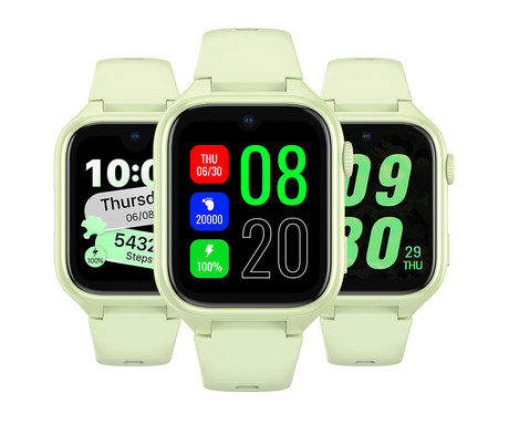 MANTA STELIO JUNIOR PRO AI 4G otroška pametna ura, OpenAI, 4G LTE, 1.78" zaslon, SIM, GPS+WiFi, hitra in varna komunikacija, trpežen zaslon, SOS, 700 mAh, IP67 zelena (Pistacchio Green)