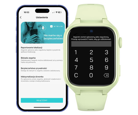 MANTA STELIO JUNIOR PRO AI 4G otroška pametna ura, OpenAI, 4G LTE, 1.78" zaslon, SIM, GPS+WiFi, hitra in varna komunikacija, trpežen zaslon, SOS, 700 mAh, IP67 zelena (Pistacchio Green)