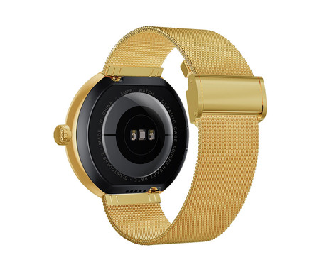 FOREVER ForeVive 5 SB-365 pametna ura, 1.3" AMOLED zaslon, Bluetooth, Android + iOS, klicanje, baterija, aplikacija, IP68, merjenje aktivnosti, analiza spanca, športni načini, zlata (Luxury Gold)