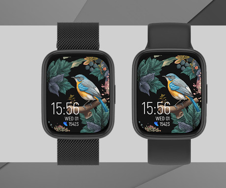 FOREVER ForeVigo 4 SW-330 pametna ura, 1.95" AMOLED, BT 5.4, Android + iOS, klicanje, baterija, aplikacija, spremljanje zdravja, analiza spanca, 100+ športov, 2 paščka, IP68, črna (Carbon Black)