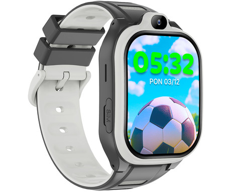 FOREVER Boost KW-530 otroška pametna ura, 4G LTE, Android OS, 2" IPS zaslon, AI funkcije, GPS+WIFI+LBS lociranje, video klici, SOS gumb, aplikacija, IP67, pedometer, igre, črna (Magic Black)