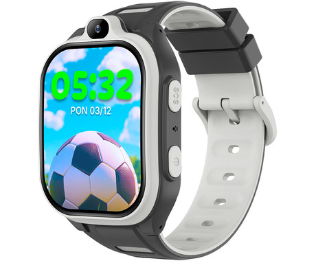 FOREVER Boost KW-530 otroška pametna ura, 4G LTE, Android OS, 2" IPS zaslon, AI funkcije, GPS+WIFI+LBS lociranje, video klici, SOS gumb, aplikacija, IP67, pedometer, igre, črna (Magic Black)