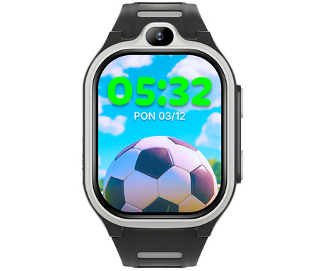 FOREVER Boost KW-530 otroška pametna ura, 4G LTE, Android OS, 2" IPS zaslon, AI funkcije, GPS+WIFI+LBS lociranje, video klici, SOS gumb, aplikacija, IP67, pedometer, igre, črna (Magic Black)