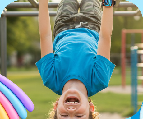 FOREVER Boost KW-530 otroška pametna ura, 4G LTE, oranžna (Sunset Orange)