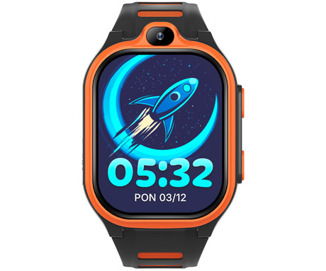 FOREVER Boost KW-530 otroška pametna ura, 4G LTE, oranžna (Sunset Orange)