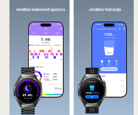FOREVER zBASE SW-720 pametna ura, 1.43" AMOLED zaslon, 2 paščka, BT 5.3, Android + iOS, baterija, aplikacija, spremljanje zdravja / spanca / aktivnosti, AGC 6H steklo, IP68, srebrno modra (Navy Blue)