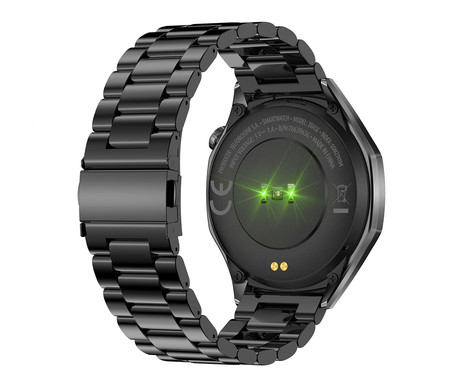 FOREVER zBASE SW-720 pametna ura, 1.43" AMOLED zaslon, 2 paščka, BT 5.3, Android + iOS, baterija, aplikacija, spremljanje zdravja / spanca / aktivnosti, AGC 6H steklo, IP68, srebrno modra (Navy Blue)