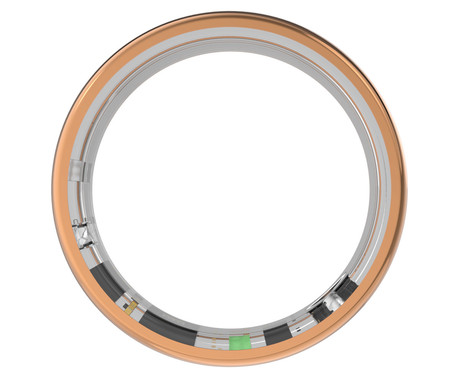 FOREVER BOTANICAL SR-101 pametni prstan, velikost 7, BT 5.4, Android + iOS, baterija, aplikacija, spremljanje zdravja / spanca / aktivnosti, 5ATM, +polnilna postaja, kovinski, roza zlat (Rose Gold)