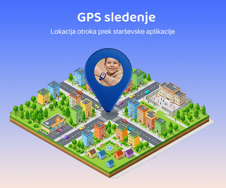 FOREVER BRO KW-540 AI otroška pametna ura, 4G LTE, Android OS, 1.72" IPS zaslon, AI funkcije, GPS+WIFI+LBS lociranje, SMS / video / klici, SOS gumb, aplikacija, IP65, 2 paščka, modra (Ocean Blue)