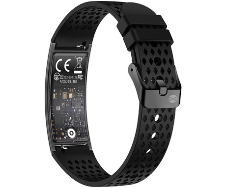 FOREVER ELEGANCE SB-B8 pametna zapestnica / ura, OLED zaslon, 2 paščka, BT 5.3, Android + iOS, baterija, aplikacija, spremljanje zdravja / spanca / aktivnosti / športa, IPX8, črna (Carbon Black)