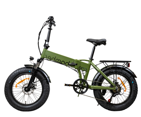 TREVI EMG BOMBER zložljivo električno kolo, 20" pnevmatike, 250W motor, 36V 10Ah 360Wh baterija, Shimano, do 40km, disk zavore, vzmetenje, LCD zaslon, zelena (Iridescent Green)