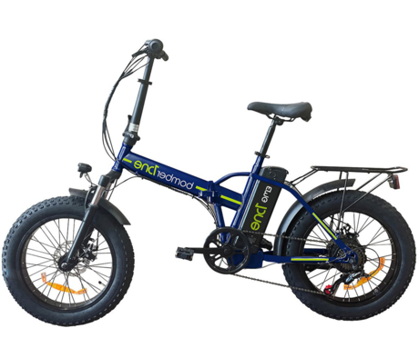 TREVI EMG BOMBER ONE zložljivo električno kolo, 20" pnevmatike, 250W motor, 36V 10Ah 360Wh baterija, Shimano, do 40km, disk zavore, vzmetenje, LED prikazovalnik, modra (Metallic Blue)