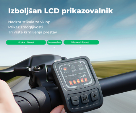 Električno zložljivo kolo ISINWHEEL U3, 16" pnevmatike, 250W motor, do 55km, do 25km/h, 36V 7.8Ah baterija, do 120kg, črn