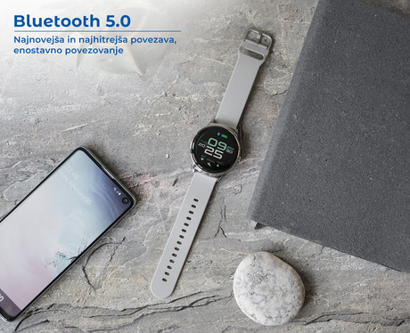 EOL - FOREVER pametna ura ForeVive 2 SB-330, Bluetooth 5.0, Android+iOS, IP68, + dodaten pas, srebrna