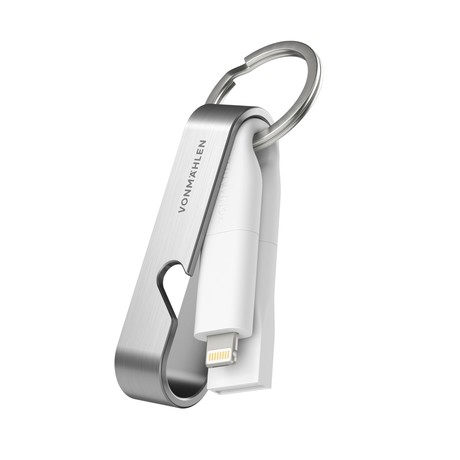Vonmählen HIGH SIX® univerzalni 6v1 kabel za polnjenje, USB-C / USB-A / Micro-USB / Lightning, združljiv z vsemi napravami, hitro polnjenje, srebrn (Silver)