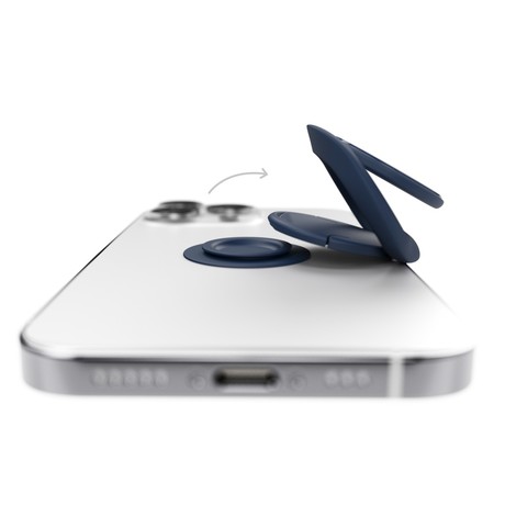 Vonmählen BACKFLIP® univerzalno magnetno držalo / stojalo za telefon, silikonsko, združljivo z vsemi telefoni, priložen magnetni nosilec, temno modro