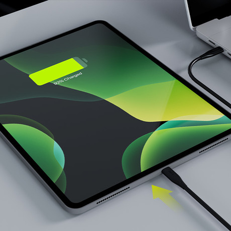 ALLITY AUC-02 kabel, USB-C na USB-C, 100W, 1m, univerzalni, polnjenje, napajanje, prenos podatkov, Plug&Play, silikon, črn
