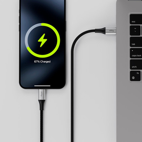 ALLITY AUC-01 kabel, USB-C na USB-C, 100W, 2m, univerzalni, polnjenje, napajanje, prenos podatkov, Plug&Play, najlon, črn