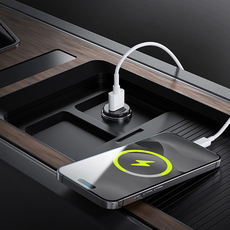 ALLITY ACC-100 avto polnilec, 30W, 12/24V, 1x USB-C, 1x USB-A, Power Delivery, Quick Charge, polnjenje / napajanje, univerzalna kompatibilnost, Plug&Play, črn